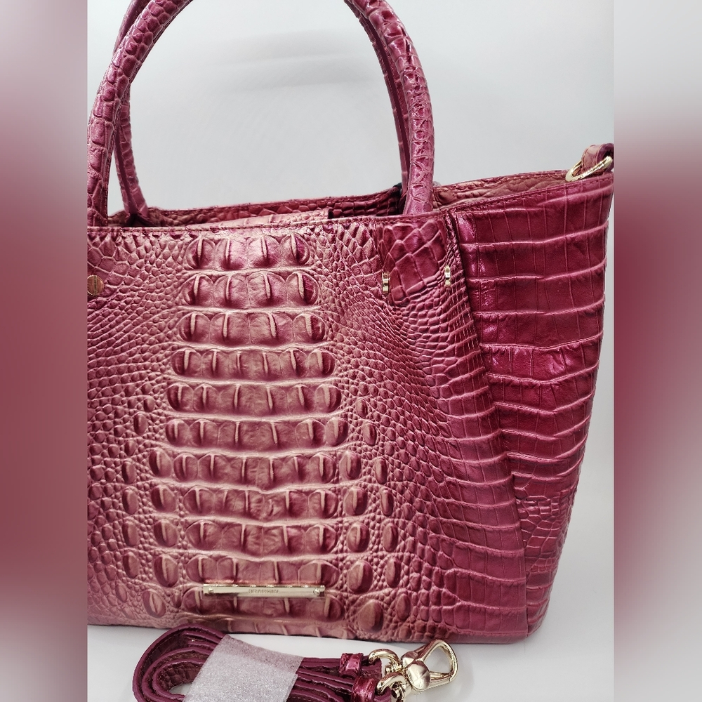 Brahmin Small Mallory Satchel in Lotus Melbourne - Picture 4 of 12